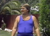 Rock's Winning Workout Tank Top With Sweat Stain