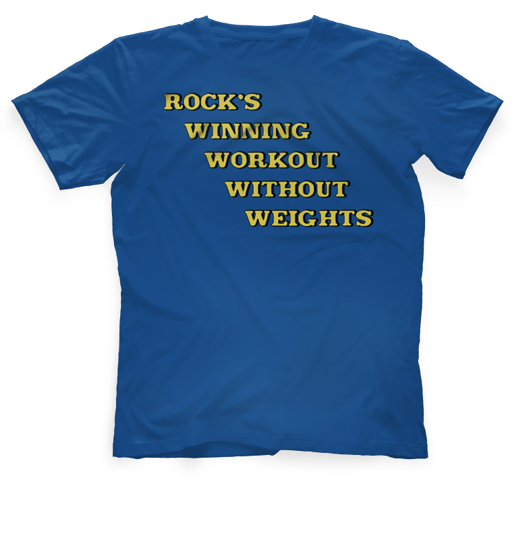 Rock's Winning Workout Without Weights Tee – Found Footage Festival
